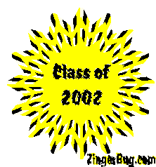 Click to get the codes for this image. Class Of 2002 Yellow Starburst Glitter Graphic, Class Of 2002 Free glitter graphic image designed for posting on Facebook, Twitter or any forum or blog.