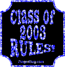 Click to get the codes for this image. Class Of 2003 Rules Blue Bubbles Plaque Glitter Graphic, Class Of 2003 Free glitter graphic image designed for posting on Facebook, Twitter or any forum or blog.