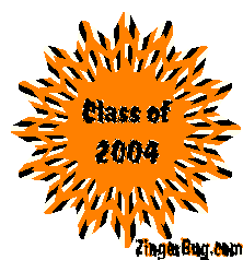 Click to get the codes for this image. Class Of 2004 Orange Starburst Glitter Graphic, Class Of 2004 Free glitter graphic image designed for posting on Facebook, Twitter or any forum or blog.
