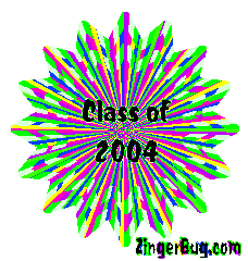 Click to get the codes for this image. Class Of 2004 Psychedelic Starburst Glitter Graphic, Class Of 2004 Free glitter graphic image designed for posting on Facebook, Twitter or any forum or blog.