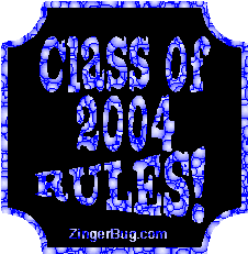 Click to get the codes for this image. Class Of 2004 Rules Blue Bubbles Plaque Glitter Graphic, Class Of 2004 Free glitter graphic image designed for posting on Facebook, Twitter or any forum or blog.