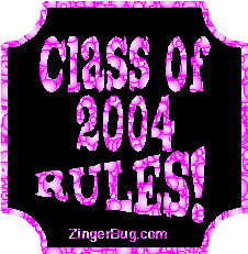 Click to get the codes for this image. Class Of 2004 Rules Pink2 Bubbles Plaque Glitter Graphic, Class Of 2004 Free glitter graphic image designed for posting on Facebook, Twitter or any forum or blog.