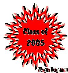 Click to get the codes for this image. Class Of 2005 Red Starburst Glitter Graphic, Class Of 2005 Free glitter graphic image designed for posting on Facebook, Twitter or any forum or blog.