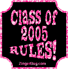 Click to get the codes for this image. Class Of 2005 Rules Pink Bubbles Plaque Glitter Graphic, Class Of 2005 Free glitter graphic image designed for posting on Facebook, Twitter or any forum or blog.
