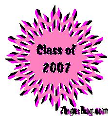 Click to get the codes for this image. Class Of 2007 Pink Starburst Glitter Graphic, Class Of 2007 Free glitter graphic image designed for posting on Facebook, Twitter or any forum or blog.