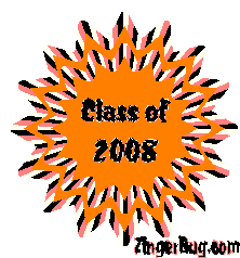 Click to get the codes for this image. Class Of 2008 Orange Starburst Glitter Graphic, Class Of 2008 Free glitter graphic image designed for posting on Facebook, Twitter or any forum or blog.