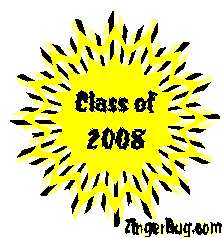 Click to get the codes for this image. Class Of 2008 Yellow Starburst Glitter Graphic, Class Of 2008 Free glitter graphic image designed for posting on Facebook, Twitter or any forum or blog.