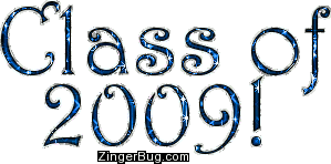 Click to get the codes for this image. Class Of 2009 Blue Glitter Text, Class Of 2009 Free glitter graphic image designed for posting on Facebook, Twitter or any forum or blog.