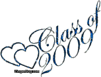 Click to get the codes for this image. Class Of 2009 Blue Glitter With Hearts, Class Of 2009 Free glitter graphic image designed for posting on Facebook, Twitter or any forum or blog.