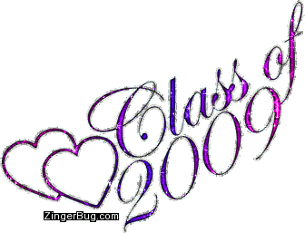 Click to get the codes for this image. Class Of 2009 Pink Purple Glitter With Hearts, Class Of 2009 Free glitter graphic image designed for posting on Facebook, Twitter or any forum or blog.