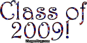 Click to get the codes for this image. Class Of 2009 Red White And Blue Glitter, Class Of 2009 Free glitter graphic image designed for posting on Facebook, Twitter or any forum or blog.