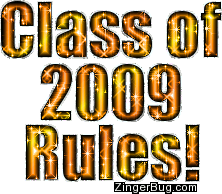 Click to get the codes for this image. Class Of 2009 Rules Orange Glitter Text, Class Of 2009 Free glitter graphic image designed for posting on Facebook, Twitter or any forum or blog.