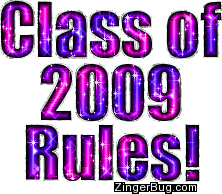 Click to get the codes for this image. Class Of 2009 Rules Pink Purple Glitter Text, Class Of 2009 Free glitter graphic image designed for posting on Facebook, Twitter or any forum or blog.