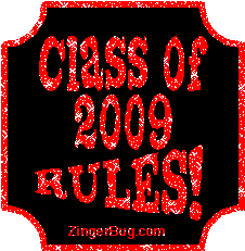 Click to get the codes for this image. Class Of 2009 Rules Red Plaque Glitter Graphic, Class Of 2009 Free glitter graphic image designed for posting on Facebook, Twitter or any forum or blog.