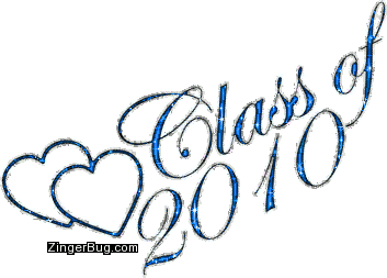 Click to get the codes for this image. Class Of 2010 Blue Glitter With Hearts, Class Of 2010 Free glitter graphic image designed for posting on Facebook, Twitter or any forum or blog.