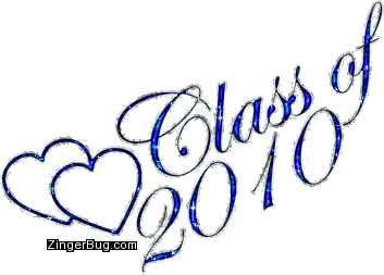 Click to get the codes for this image. Class Of 2010 Royal Blue Glitter With Hearts, Class Of 2010 Free glitter graphic image designed for posting on Facebook, Twitter or any forum or blog.