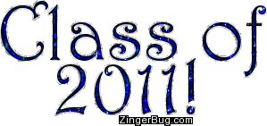 Click to get the codes for this image. Class Of 2011 Royal Blue Glitter Text, Class Of 2011 Free glitter graphic image designed for posting on Facebook, Twitter or any forum or blog.