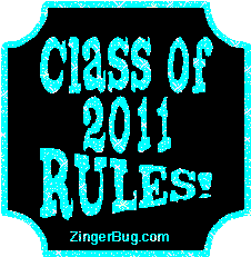 Click to get the codes for this image. Class Of 2011 Rules Light Blue Plaque Glitter Graphic, Class Of 2011 Free glitter graphic image designed for posting on Facebook, Twitter or any forum or blog.