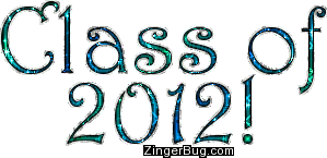 Click to get the codes for this image. Class Of 2012 Blue Green Glitter Text, Class Of 2012 Free glitter graphic image designed for posting on Facebook, Twitter or any forum or blog.