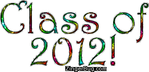 Click to get the codes for this image. Class Of 2012 Colorful Glitter Text, Class Of 2012 Free glitter graphic image designed for posting on Facebook, Twitter or any forum or blog.