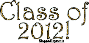 Click to get the codes for this image. Class Of 2012 Gold Glitter Text, Class Of 2012 Free glitter graphic image designed for posting on Facebook, Twitter or any forum or blog.