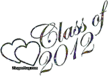 Click to get the codes for this image. Class Of 2012 Multi Colored Glitter With Hearts, Class Of 2012 Free glitter graphic image designed for posting on Facebook, Twitter or any forum or blog.