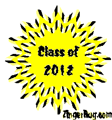 Click to get the codes for this image. Class Of 2012 Yellow Starburst Glitter Graphic, Class Of 2012 Free glitter graphic image designed for posting on Facebook, Twitter or any forum or blog.