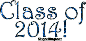 Click to get the codes for this image. Class Of 2014 Blue Glitter Text, Class Of 2014 Free glitter graphic image designed for posting on Facebook, Twitter or any forum or blog.
