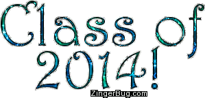 Click to get the codes for this image. Class Of 2014 Blue Green Glitter Text, Class Of 2014 Free glitter graphic image designed for posting on Facebook, Twitter or any forum or blog.