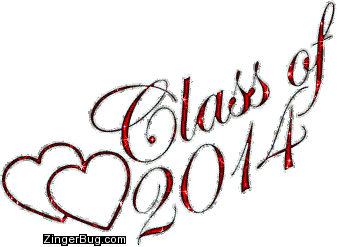 Click to get the codes for this image. Class Of 2014 Red Glitter With Hearts, Class Of 2014 Free glitter graphic image designed for posting on Facebook, Twitter or any forum or blog.