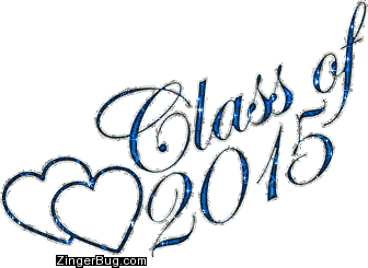 Click to get the codes for this image. Class Of 2015 Blue Glitter With Hearts, Class Of 2015 Free glitter graphic image designed for posting on Facebook, Twitter or any forum or blog.