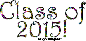 Click to get the codes for this image. Class Of 2015 Multi Colored Glitter Text, Class Of 2015 Free glitter graphic image designed for posting on Facebook, Twitter or any forum or blog.