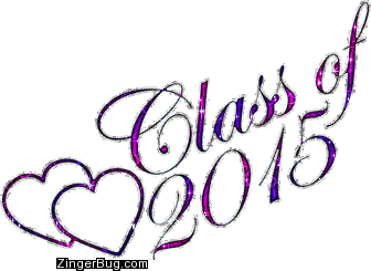Click to get the codes for this image. Class Of 2015 Pink Purple Glitter With Hearts, Class Of 2015 Free glitter graphic image designed for posting on Facebook, Twitter or any forum or blog.