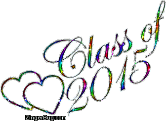 Click to get the codes for this image. Class Of 2015 Rainbow Glitter With Hearts, Class Of 2015 Free glitter graphic image designed for posting on Facebook, Twitter or any forum or blog.