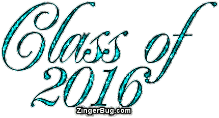 Click to get the codes for this image. Class Of 2016 Teal Glitter Script, Class Of 2016 Free glitter graphic image designed for posting on Facebook, Twitter or any forum or blog.