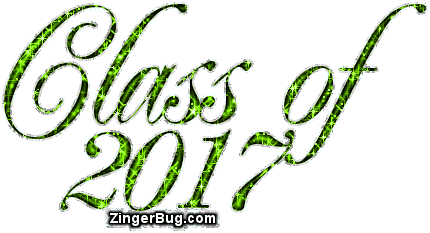 Click to get the codes for this image. Class Of 2017 Lime Green Glitter Script, Class Of 2017 Free glitter graphic image designed for posting on Facebook, Twitter or any forum or blog.