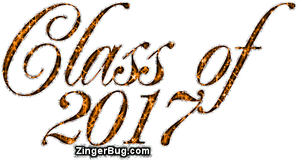 Click to get the codes for this image. Class Of 2017 Orange Glitter Script, Class Of 2017 Free glitter graphic image designed for posting on Facebook, Twitter or any forum or blog.