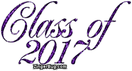 Click to get the codes for this image. Class Of 2017 Purple Glitter Script, Class Of 2017 Free glitter graphic image designed for posting on Facebook, Twitter or any forum or blog.