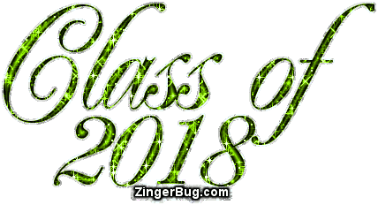 Click to get the codes for this image. Class Of 2018 Lime Green Glitter Script, Class Of 2018 Glitter Graphic, Comment, Meme, GIF or Greeting