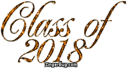 Click to get the codes for this image. Class Of 2018 Orange Glitter Script, Class Of 2018 Free glitter graphic image designed for posting on Facebook, Twitter or any forum or blog.