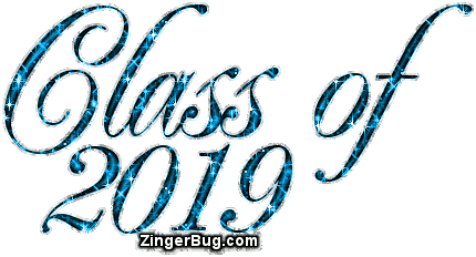 Click to get the codes for this image. Class Of 2019 Light Blue Glitter Script, Class Of 2019 Free glitter graphic image designed for posting on Facebook, Twitter or any forum or blog.