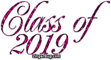 Click to get the codes for this image. Class Of 2019 Pink Glitter Script, Class Of 2019 Free glitter graphic image designed for posting on Facebook, Twitter or any forum or blog.