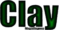 Click to get the codes for this image. Clay Green Glitter Name, Guy Names Free Image Glitter Graphic for Facebook, Twitter or any blog.
