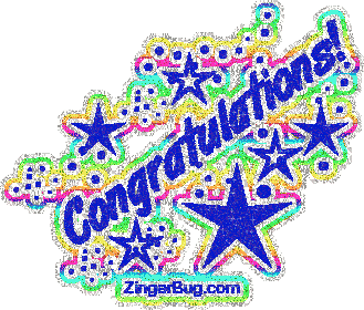 Click to get the codes for this image. Congratulations Blue Rainbow Glitter Text Graphic, Congratulations Free Image, Glitter Graphic, Greeting or Meme for any Facebook, Twitter or any blog.