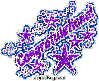 Click to get the codes for this image. Congratulations Purple Glitter Graphic, Congratulations Free Image, Glitter Graphic, Greeting or Meme for any Facebook, Twitter or any blog.
