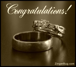 Click to get the codes for this image. Congratulations Wedding Rings, Weddings  Engagements, Congratulations, Popular Favorites Glitter Graphic, Comment, Meme, GIF or Greeting