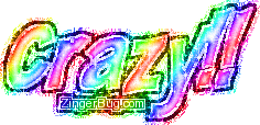 Click to get the codes for this image. Crazy Rainbow Glitter Graphic, Crazy Free Image, Glitter Graphic, Greeting or Meme for Facebook, Twitter or any blog.