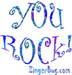 Click to get the codes for this image. You Rock! Glitter Text Graphic, You Rock Free Image, Glitter Graphic, Greeting or Meme for any Facebook, Twitter or any blog.