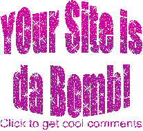 Click to get the codes for this image. Your Site is Da Bomb Glitter Text Graphic, Cool Page, Da Bomb Free Image, Glitter Graphic, Greeting or Meme for Facebook, Twitter or any forum or blog.