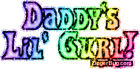 Click to get the codes for this image. Daddys Lil Gurl Rainbow Glitter Text Graphic, Girly Stuff, Family Free Image, Glitter Graphic, Greeting or Meme for any Facebook, Twitter or any blog.